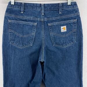 CARHARTT Jeans Womens 8x28 Flame Resistant Relaxed Fit Denim Arc-Resistant NFPA